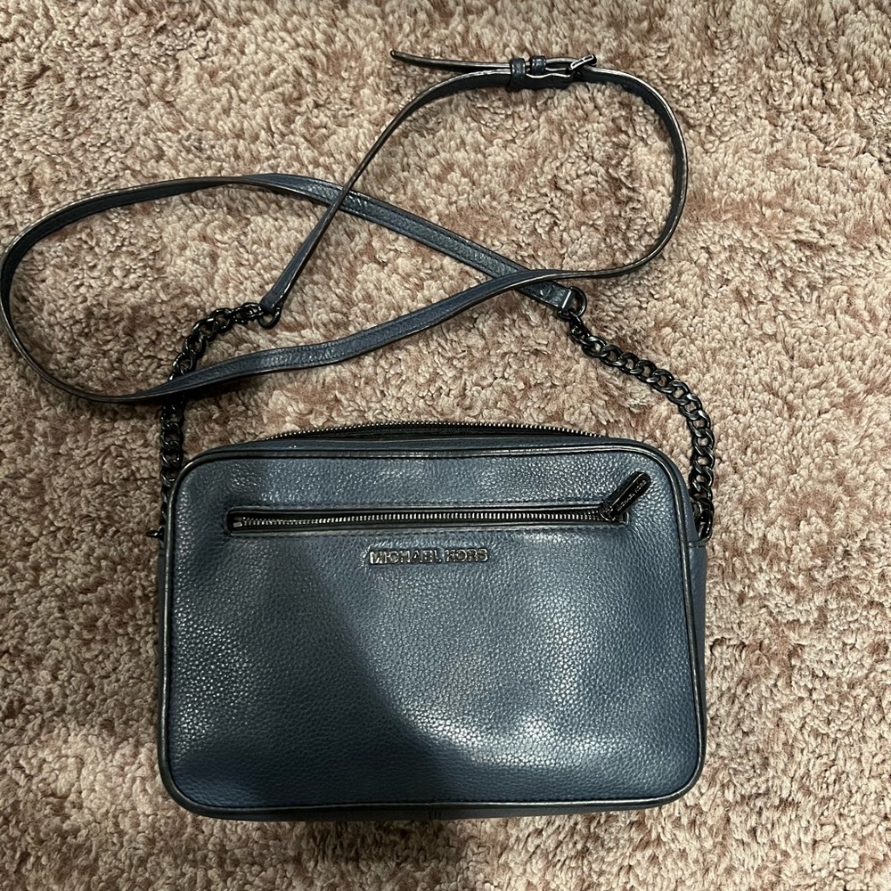 Michael Kors Crossbody Bag. Dark blue color